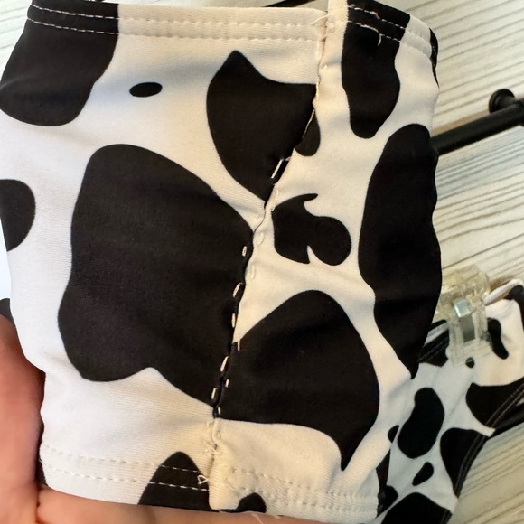 Romwe Cow Print Bikini Set Size L - Picture 3 of 6